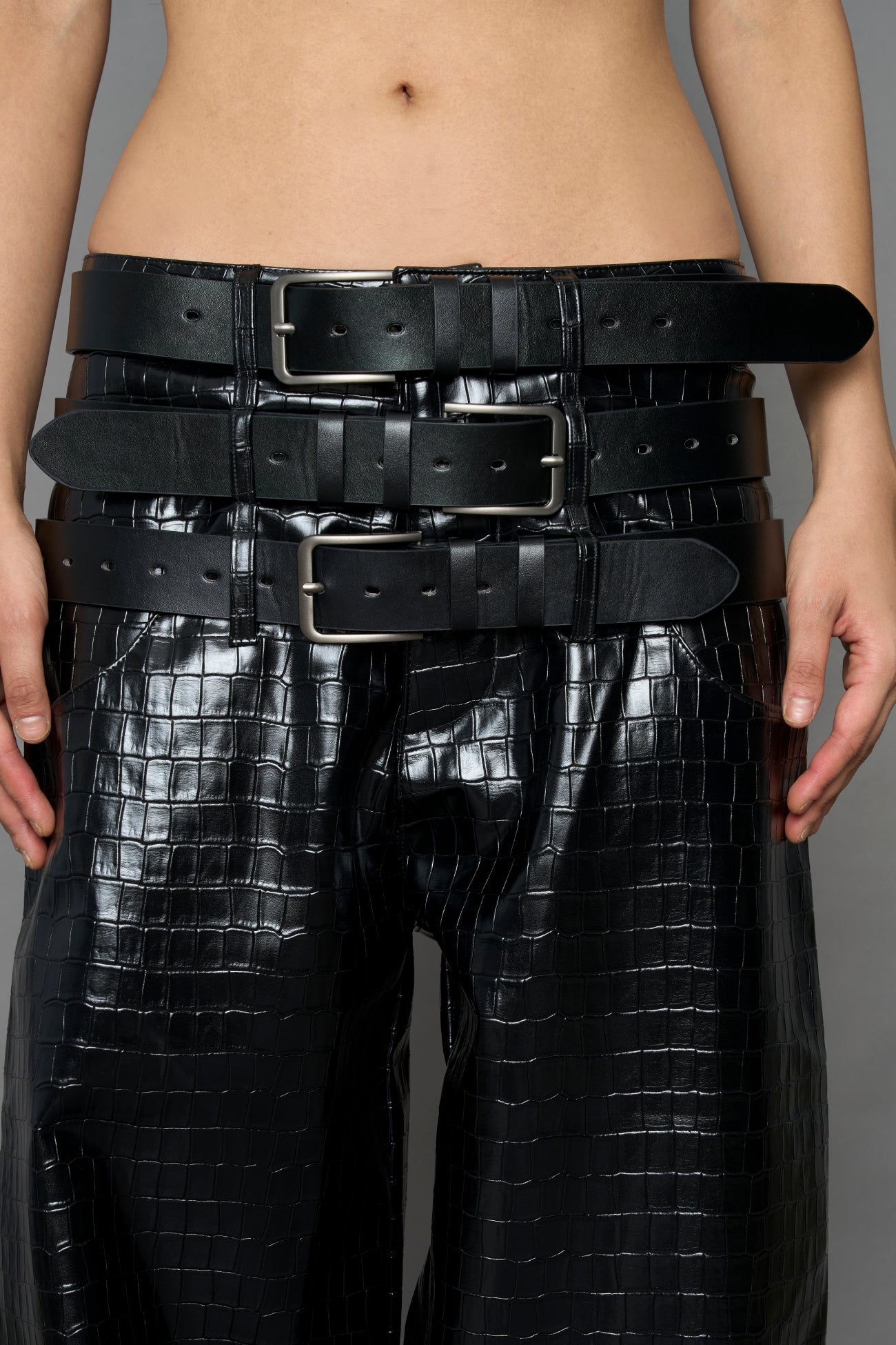 Triple Belt Pants