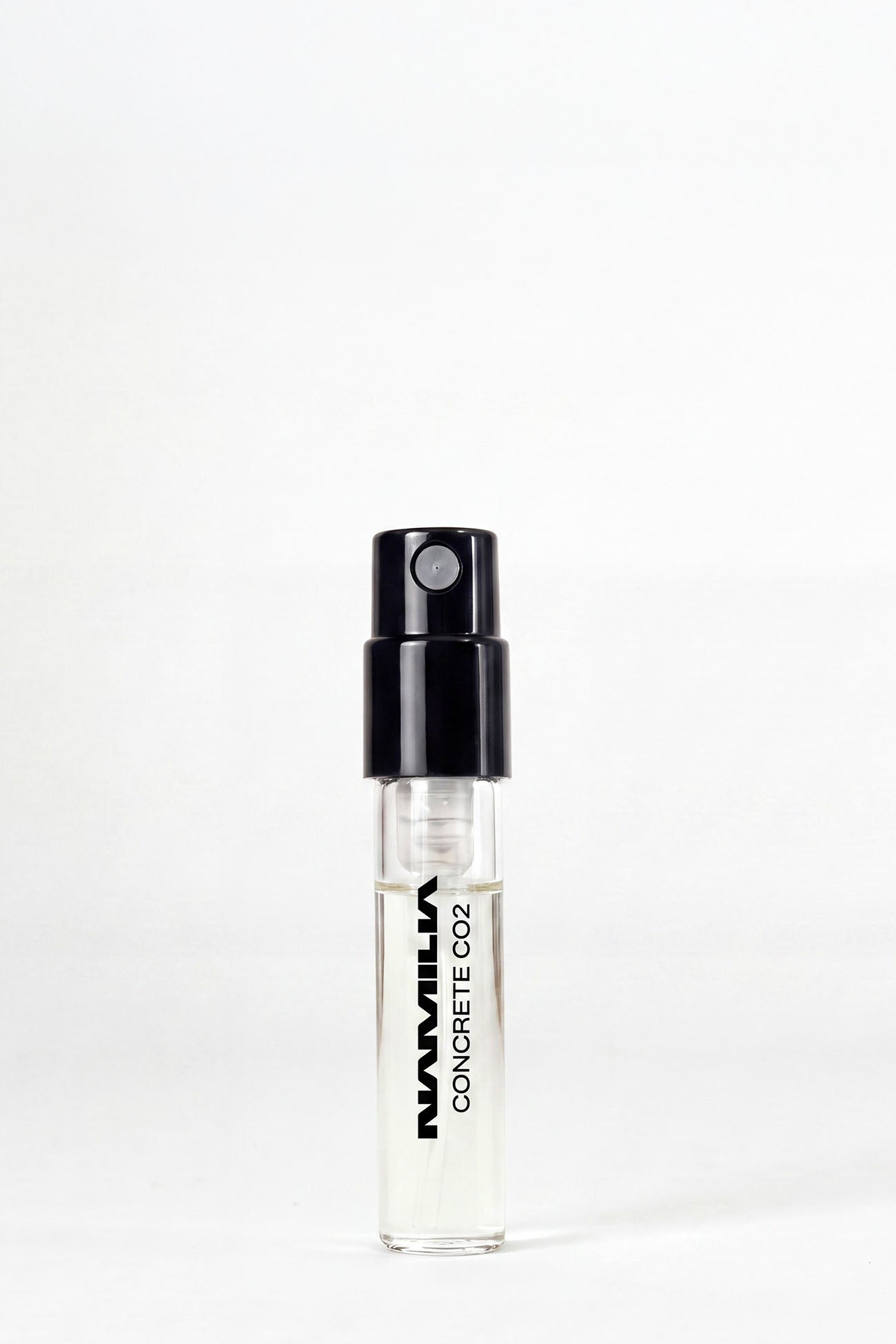 two NAMILIA Parfum tester with black cap and future pornstar and concrete filled inside