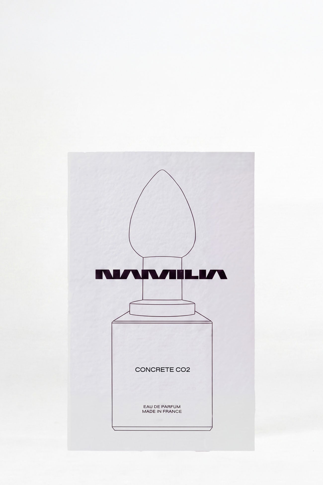 two NAMILIA Parfum tester with black cap and future pornstar and concrete filled inside